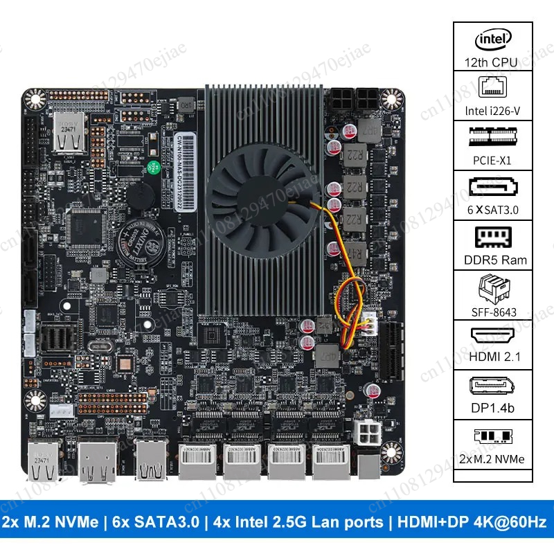 เมนบอร์ด NAS 6 ช่อง N100 Mini  - Nas Motherboard N100 6 Sata บทวิจารณ์และราคา
